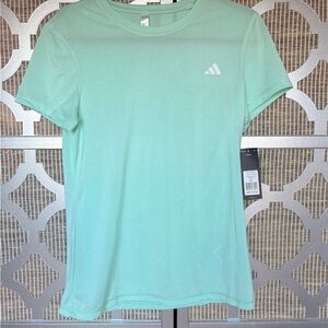 NWT Adidas Light Green Tee with Logo